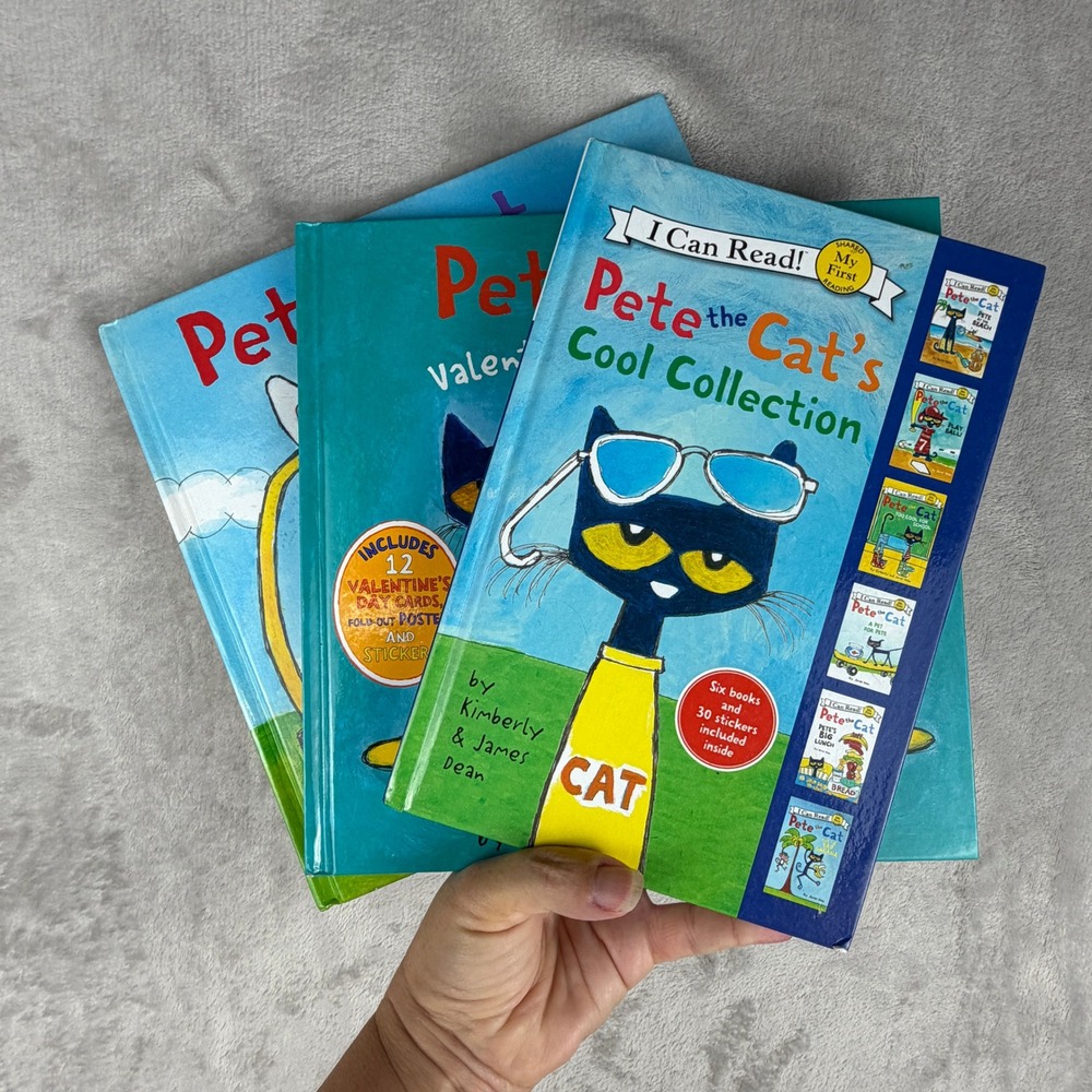 Pete the Cat Book Bundle Cool Collection Valentine's Day Easter Adventure Set